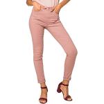 Pantalons classiques roses stretch Taille XL look sportif pour femme 