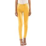Jeans slim jaunes stretch Taille XL look fashion pour femme en promo 