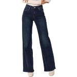 Jeans slim bleues foncé délavés stretch Taille XL tall look fashion pour femme 