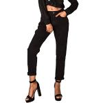 Jeans boyfriend noirs délavés Taille XL look fashion pour femme 