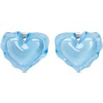 Boucles d'oreilles coeur Nina Ricci Nina bleues en résine à motif papillons pour femme 