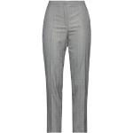 Pantalons taille haute Nina Ricci Nina gris en toile Taille L pour femme en promo 