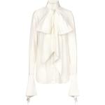 Chemises Nina Ricci Nina blanches en soie à manches longues Taille XS pour femme 