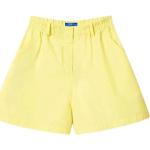 Shorts taille haute Nina Ricci Nina jaune citron en coton 