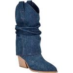 Bottines western & bottines cowboy Nine West bleues à bouts pointus Pointure 38,5 avec un talon entre 5 et 7cm look fashion pour femme 