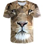 T-shirts à manches courtes à motif tigres enfant look asiatique 