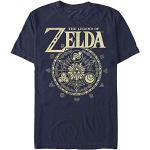 Nintendo Legend of Zelda Symbolic Circle T-Shirt, Bleu Marine, XXL Homme