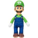 Super Mario Movie - Peluche Luigi 38cm - Jouet Articulé et Posable - Licence Officielle Nintendo -Jouet avec Détails Hautes Qualité pour Fans De Mario - Dès 3 Ans