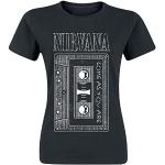 Nirvana As You are Tape Femme T-Shirt Manches Courtes Noir XL 100% Coton Regular/Coupe Standard