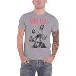 T-shirts à imprimés gris Nirvana look Rock pour femme 