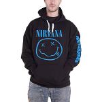 Sweats noirs Nirvana à capuche Taille XL look fashion pour homme 