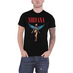 T-shirts à imprimés noirs Nirvana look Rock pour homme 
