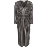 Robes de soirée pailletées Nissa noires à paillettes mi-longues à col en V Taille XXL pour femme 