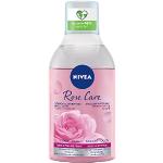 Démaquillants bi-phasé Nivea Visage roses imperméables d'origine allemande à l'eau de rose 400 ml purifiants pour femme en promo 