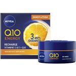 NIVEA Soin de Nuit Q10+C Energy Pot (1 x 50 ml), Crème de nuit enrichie en Q10 et Vitamines, Soin anti-âge pour une peau raffermie et visiblement plus jeune