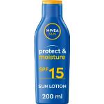 Crèmes solaires Nivea indice 15 d'origine allemande 200 ml pour le corps texture lait 