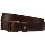 NIXON Americana Leather Belt Large Dark Brown