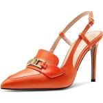 Escarpins talon aiguille orange Pointure 41 classiques pour femme 