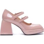Chaussures NODALETO roses en cuir en cuir à bouts carrés Pointure 39 avec un talon entre 7 et 9cm look fashion pour femme 