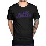 Noir Sabbath Wavy Logo T Shirt (Noir/Violet) - Medium
