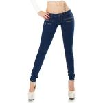 Jeans skinny bleu marine en denim stretch Taille XS look fashion pour femme 