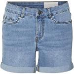 Noisy may Nmbe Lucy Nm Vi171lb Noos Short, Bleu Jeans Clair, L Femme