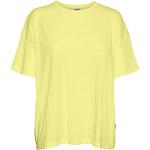 T-shirts Noisy May jaune citron en jersey à manches courtes à manches courtes Taille S look fashion pour femme 