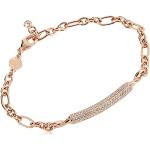 Bracelets NOMINATION roses en acier en or rose look fashion pour femme 