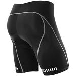 Cuissards cycliste noirs en nylon respirants Taille 3 XL look fashion pour homme 