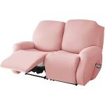 Housses de fauteuil roses extensibles 