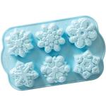 Nordic Ware Disney Frozen Moule à gâteau en fonte Motif flocons de neige Bleu clair