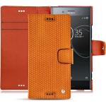 Housses Sony Xperia XZ Noreve orange en cuir 