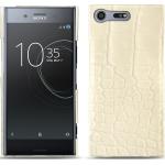 Housses Sony Xperia XZ Noreve blanches en cuir 