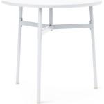 Tables de salle à manger design Normann Copenhagen blanches diamètre 80 cm en promo 