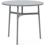 Tables de salle à manger design Normann Copenhagen argentées diamètre 80 cm en promo 