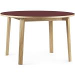 Tables de salle à manger design Normann Copenhagen rouge bordeaux en promo 