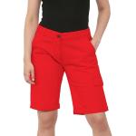 NOROZE Femmes Coton Combat Toile Chino Cargaison Shorts Taille (38, Rouge)