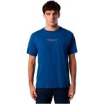 T-shirts col rond North Sails bleus en coton bio éco-responsable à col rond Taille XL pour homme 