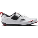 Chaussures de vélo NorthWave blanches en microfibre légères Pointure 41 look fashion pour homme 