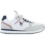Chaussures montantes U.S. Polo Assn. blanches look fashion pour homme 