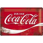 Plaques émaillées en métal Coca Cola rétro en promo 