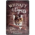 Nostalgic-Art Plaque Vintage Whiskey – Idée de Cadeau pour Les Amateurs de Whisky, en métal, Design Retro pour la décoration, 20 x 30 cm