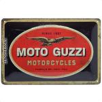 Affiches vintage en métal à motif moto 