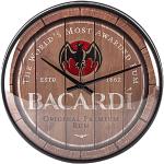 Nostalgic-Art Horloge rétro, Bacardi – Wood Barrel