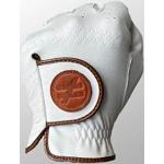 Gants de golf marron en cuir synthétique Taille S rétro pour femme 