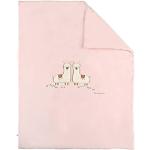 Couvertures Noukies roses en coton pour bébés lavable en machine 75x100 cm pour bébé 