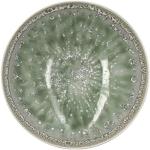 Assiettes calottes Novastyl vert jade en porcelaine diamètre 21 cm 