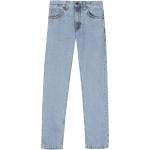 Jeans droits Nudie Jeans bleues claires en denim délavés à motif animaux éco-responsable W32 L34 pour homme 