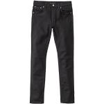 Nudie Jeans Lean Dean Jeans, Dry Ever Black, 29W x 32L Mixte