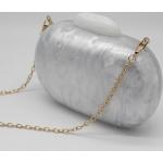 Pochettes de mariage blanches en fibre synthétique à perles de soirée look fashion pour femme 